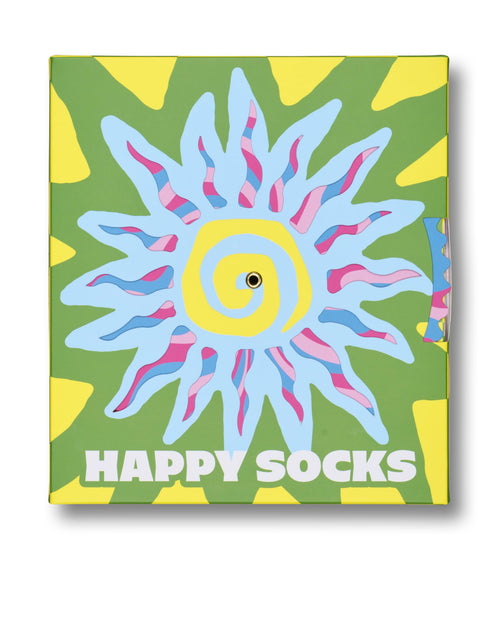 Load image into Gallery viewer, Happy Socks 2-Pack Gift Set Summer Swirl Size S/M

