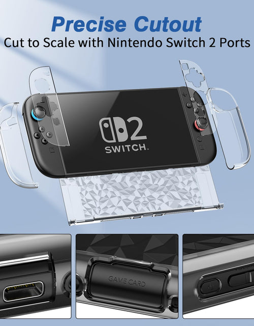 Load image into Gallery viewer, HEYSTOP Switch 2 Protective Case with Screen Protector Transparent Cover
