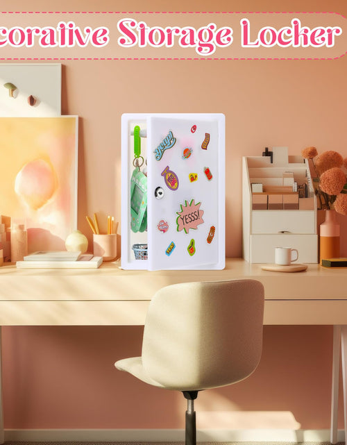 Load image into Gallery viewer, Geelin Mini Locker Keys Small Storage Cabinet Rectangular 11.81x3.94x4.33 Inch
