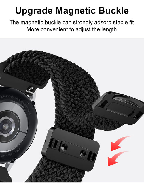 Load image into Gallery viewer, MVSSAT Braided Magnetic Buckle Watch Band 22mm Rainbow
