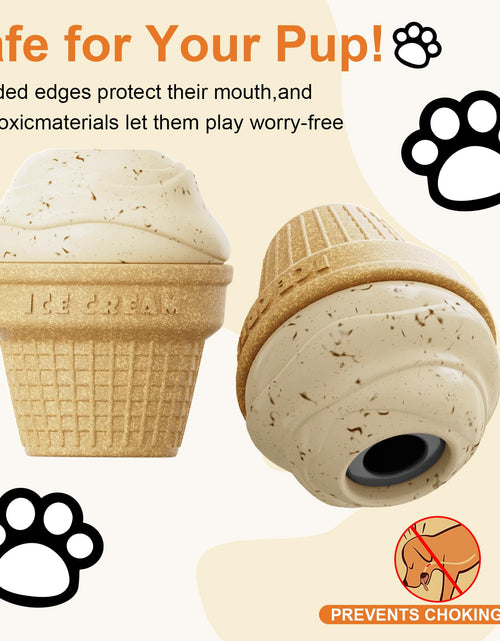 Load image into Gallery viewer, hwnguJ Durable Freezable Ice Cream Dog Toy for Aggressive Chewers
