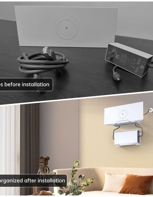 Load image into Gallery viewer, MSAFF Starlink Gen 3 Router Mount &amp; V3 Power Supply Brackets Holder Black

