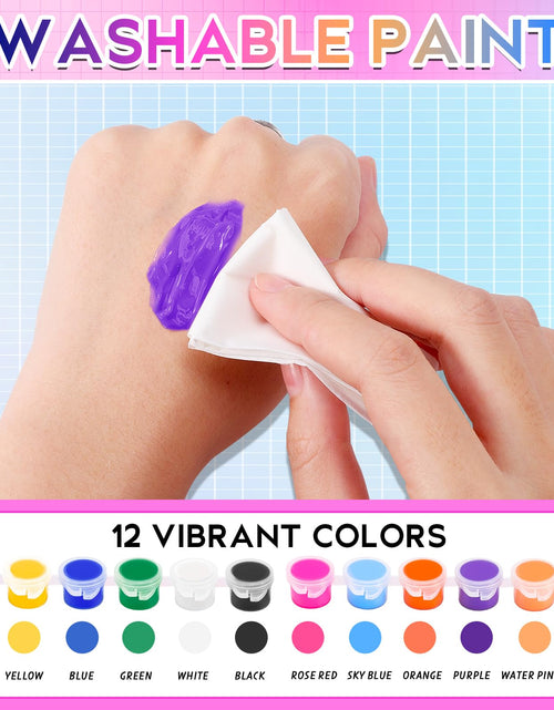 Load image into Gallery viewer, Dyrfolm 145 Pcs Mini Acrylic Paint Set 12 Colors Washable Bulk Pack
