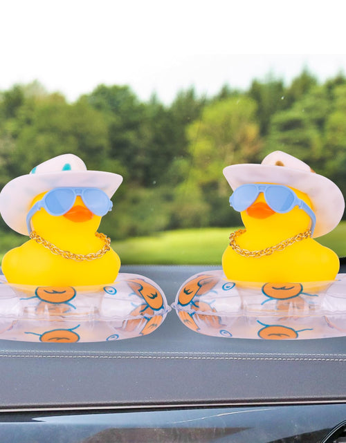Load image into Gallery viewer, MuMyer Yellow Duck Dashboard Decoration Rubber Car Ornament Small N21
