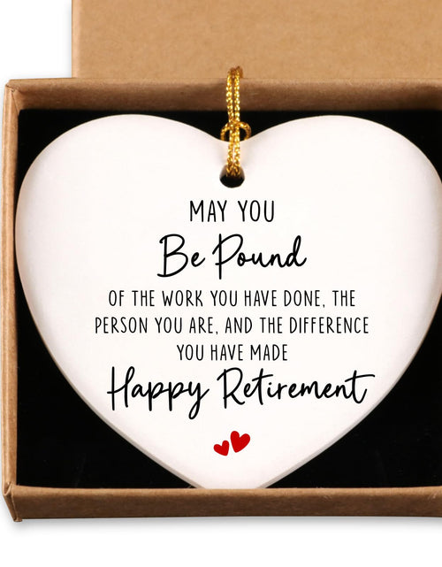 Load image into Gallery viewer, Luptiteuy Ceramic Heart Ornament Retired Gifts for Women Nurse Teacher Xmas
