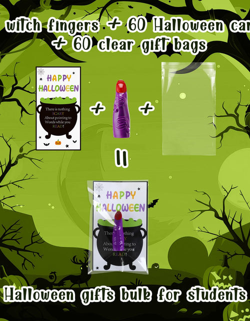 Load image into Gallery viewer, Vertintong Halloween Witch Finger Pointers 60 Pcs Fluorescent Color
