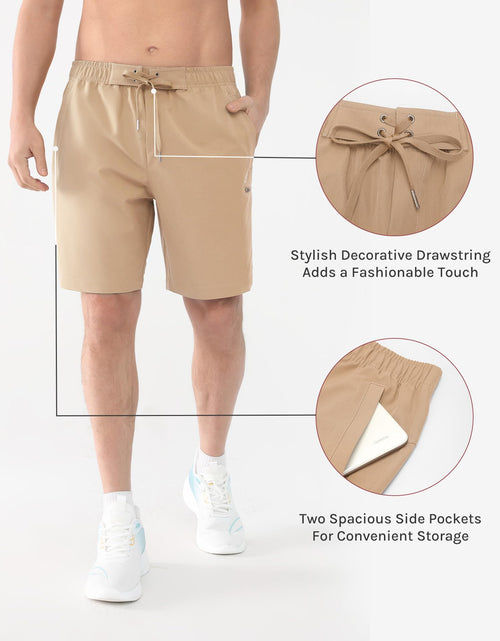 Load image into Gallery viewer, Cosmolle Hiking Cargo Shorts Quick Dry Stretch Lightweight Brown Size M
