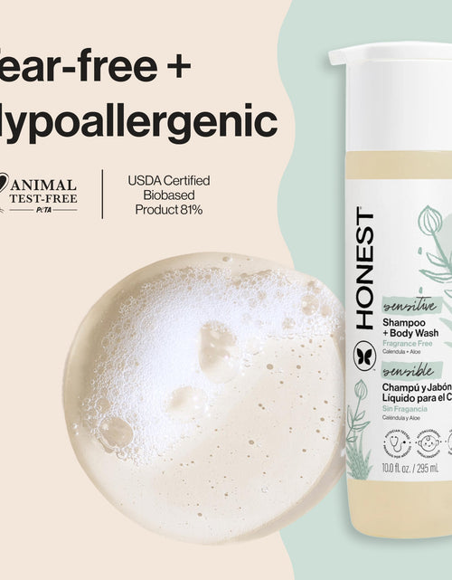 Load image into Gallery viewer, The Honest Company 2-in-1 Baby Shampoo &amp; Body Wash Fragrance-Free 10 fl oz
