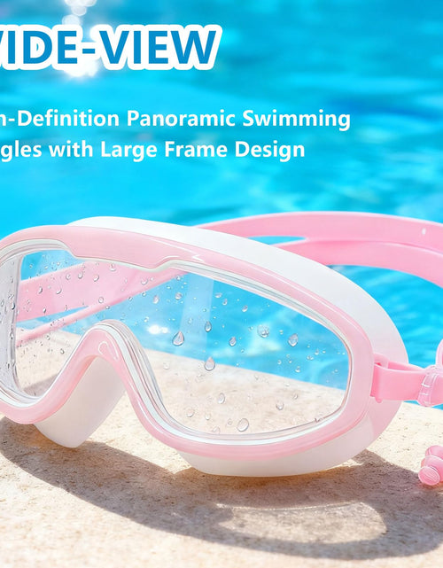 Load image into Gallery viewer, DCRWVCTON Adult Swim Goggles 2 Pack Anti-Fog Leak-Proof Clear with Ear Plugs
