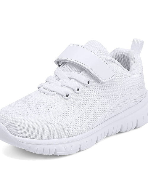 Load image into Gallery viewer, Sypsfwco Boys Girls Sneakers Mesh Breathable Lightweight Black Size 5 US
