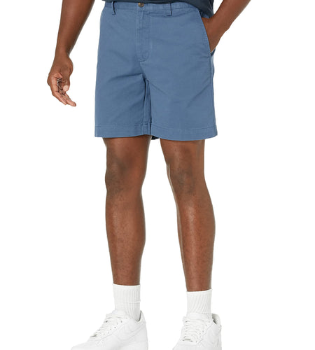 Amazon Essentials Men's Slim-Fit 7" Chino Shorts Deep Blue Size 30