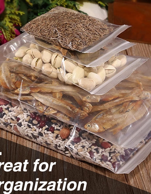 Load image into Gallery viewer, Aubeco 400pcs Clear 3x4in 2mil Plastic Jewelry Zip Bags Resealable
