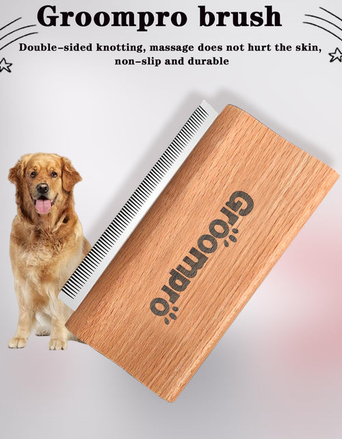 Load image into Gallery viewer, Groompro Deshedding Brush Dog &amp; Cat Hair Removal Tool L 5.3 inch
