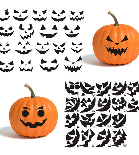 Calidum Halloween Pumpkin Decorating Stickers 18 Sheets Black Kids Craft