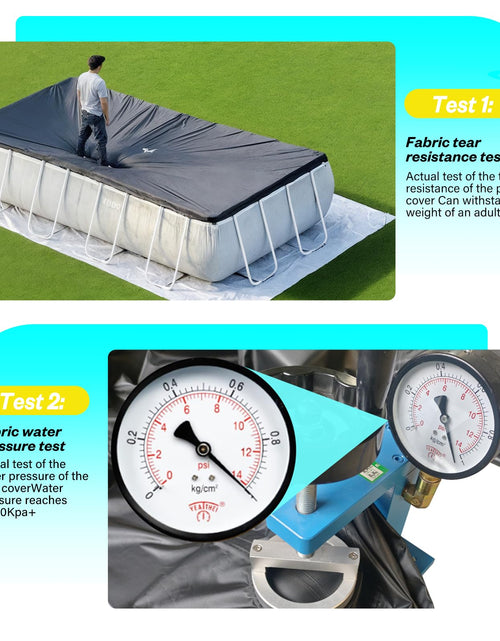 Load image into Gallery viewer, SIHAIAN 16x28Ft Oval Pool Cover UV Weather Resistant Side Storage
