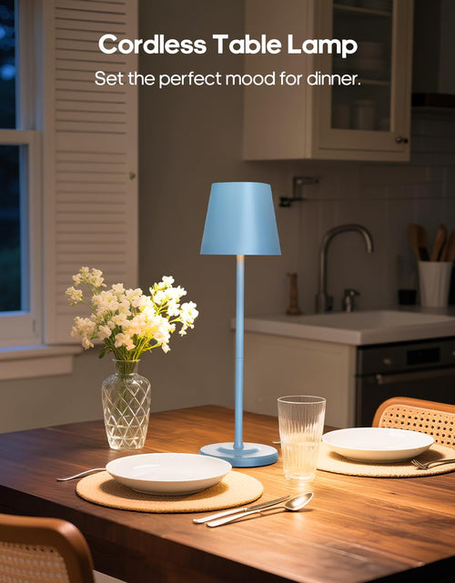 Load image into Gallery viewer, GOODEA Cordless Table Lamp 6000mAh Rechargeable 3 Color Dimmable White

