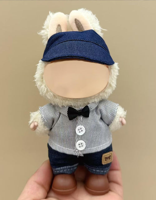 Load image into Gallery viewer, FUEMEILY LABUBU Doll Clothes 3 Sets Handmade Adjustable Kawaii Outfits Size 17cm
