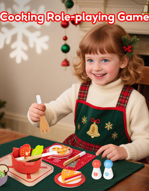 Load image into Gallery viewer, Commodum Kids Wooden Play Cooking Set Advent Calendar 24 Days Xmas Gifts

