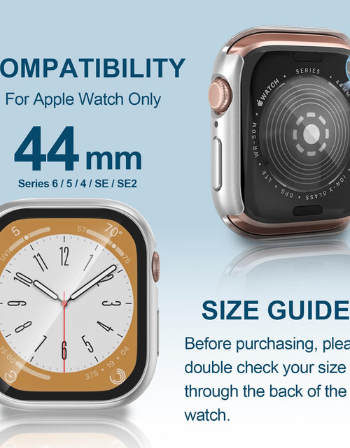 Load image into Gallery viewer, YIJDACASE Apple Watch SE/SE2/SE3 Series 4-6 44mm Silver Case Cover
