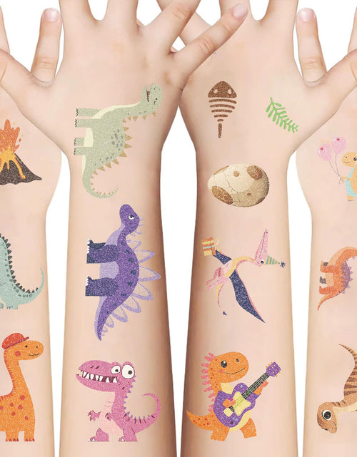 Load image into Gallery viewer, SBOBUY Dinosaur Temporary Tattoos 10 Sheets Blue Cartoon Kids Party Favors
