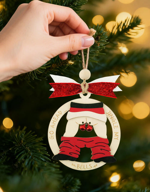 Load image into Gallery viewer, Shzbtdo Naughty Wooden Christmas Tree Ornament 2025 Multi Color Standard Size
