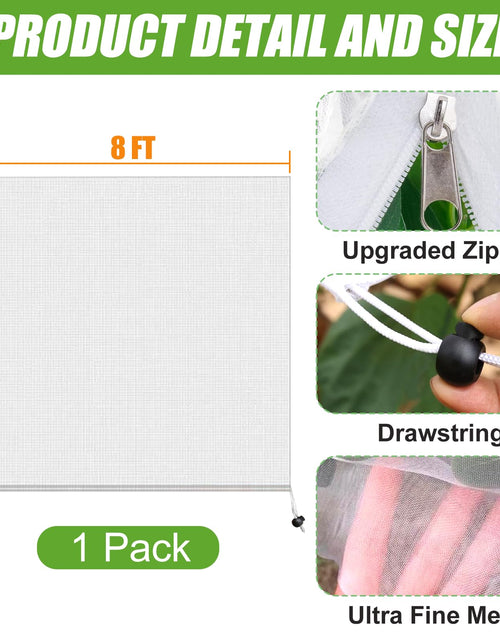Load image into Gallery viewer, H.Romo Fruit Tree Netting 8x8ft Clear Garden Bird Pest Barrier 1 Pack
