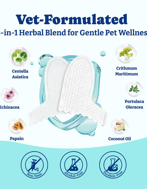 Load image into Gallery viewer, YoYoBay Dog Teeth Cleaning Wipes Dual-Sided Herbal Formula 50 PCS Unflavored
