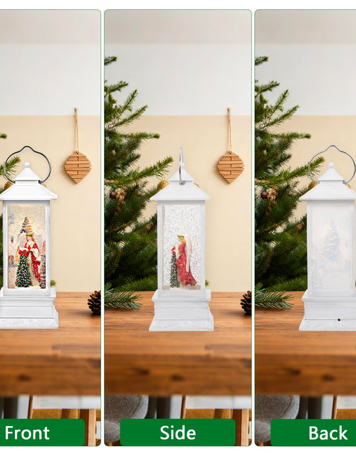 Load image into Gallery viewer, Little Glee Christmas Lantern LED Music Holiday Decoration Angel Tree Resin
