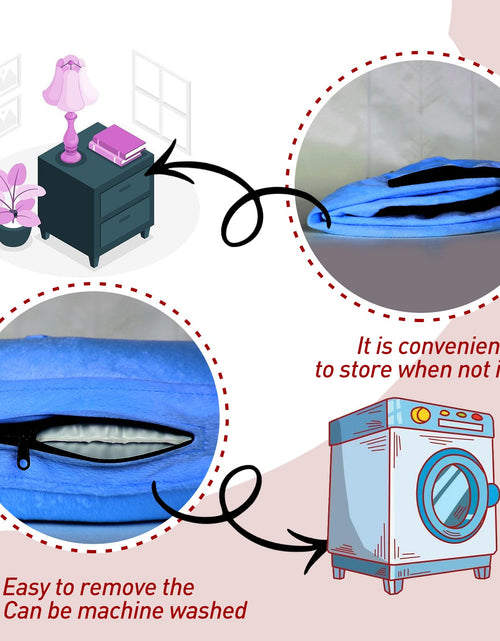 Load image into Gallery viewer, Tonqixope Inflatable Dog Cone Collar Soft Protective Donut Collar Blue XL
