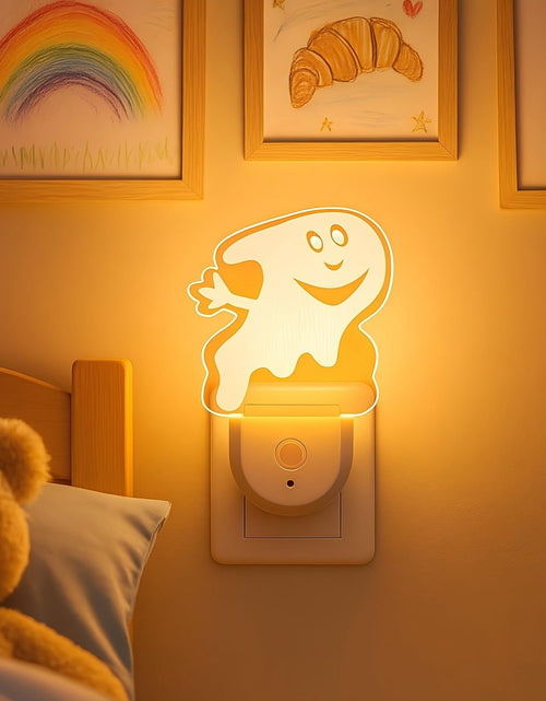 Load image into Gallery viewer, Meonum 2-Pack Christmas Night Light 6-Color LED Dusk-to-Dawn Wall Plug Spooky A

