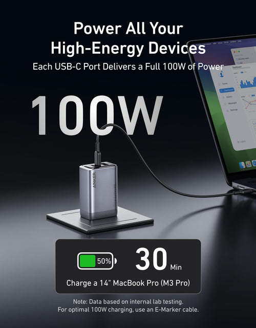 Load image into Gallery viewer, Anker Prime Charger (100W, 3 Ports, GaN)
