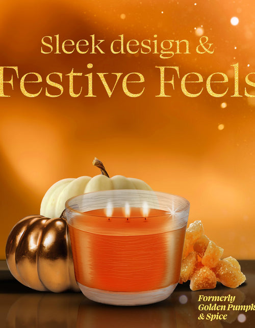 Load image into Gallery viewer, Glade 3-Wick Scented Candle Jar Pumpkin &amp; Ginger 6.8 Oz 3 Count
