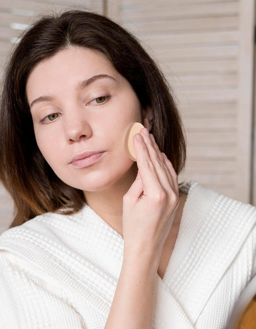Load image into Gallery viewer, Hpmjz 8 Pcs Oval Puff Makeup Sponge Foundation Beige Soft Durable
