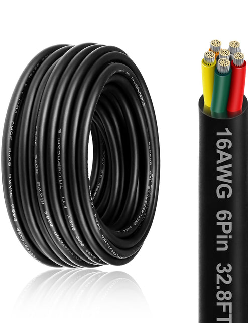 Load image into Gallery viewer, LEDLampsWorld 20 Gauge 7 Conductor Electrical Wire 32.8FT PVC Thermostat Wire
