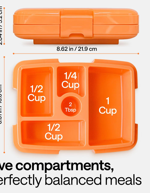 Load image into Gallery viewer, WONDER FAMILY Bento Box 5 Leakproof Containers Insulated Lunch Box Orange
