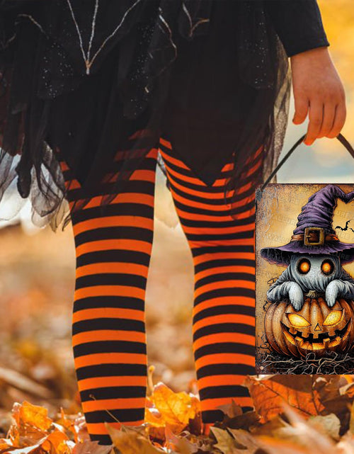 Load image into Gallery viewer, ARTWALLURE Halloween Pumpkin Ghost Vintage Metal Tin Sign 8x12 inch
