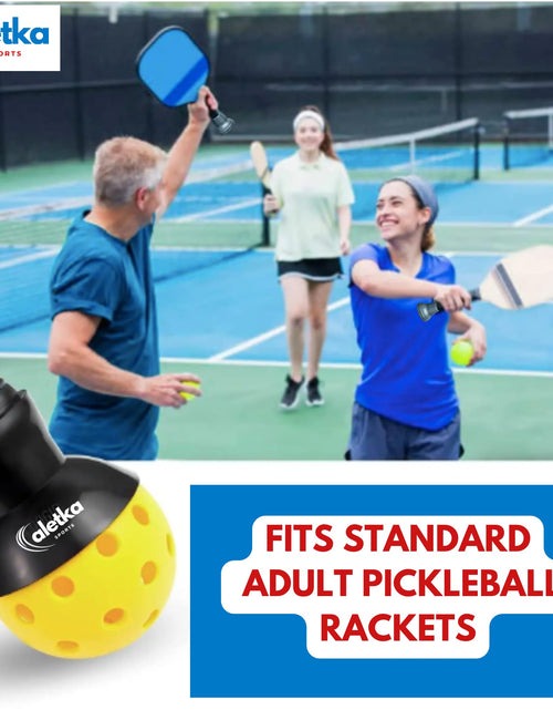 Load image into Gallery viewer, aletka 2-Pack Pickleball Ball Retriever Paddle Suction Cup Blue Pink
