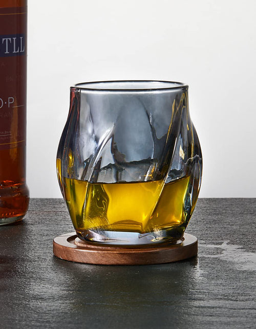 Load image into Gallery viewer, ANBFF Whiskey Glasses Set of 2, 8.5 OZ Twisted Crystal Rocks Glasses
