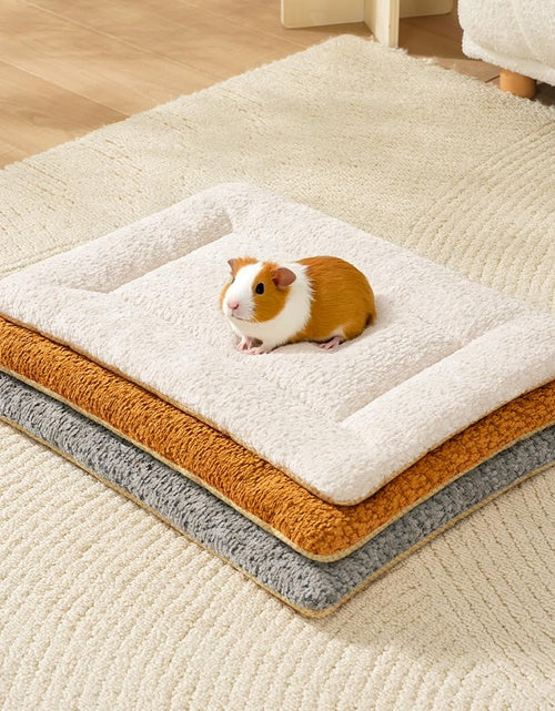 Load image into Gallery viewer, SOMAHE 3D Snow Fleece Small Animal Bed Grey 10x13.7x1 Inch
