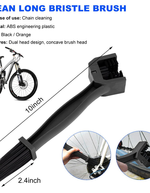 Load image into Gallery viewer, Kewucn 2 PCS Bike Motorcycle Chain Washer Gear Scrubber Durable ABS Black
