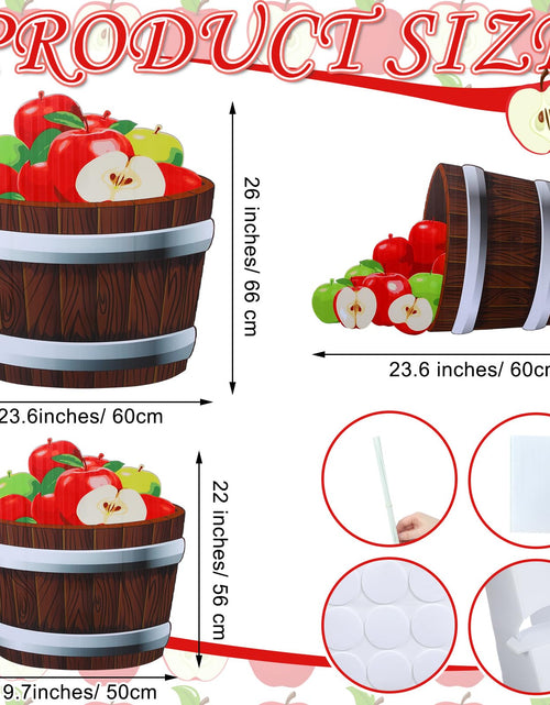 Load image into Gallery viewer, Beeveer Fall Thanksgiving Harvest Apple Orchard Cardboard Cutouts 20-26" Set
