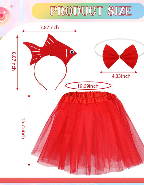 Load image into Gallery viewer, Shyyween 12 Pcs Halloween Sea Fish Costume Headband Tutu Bow Tie Size One Size
