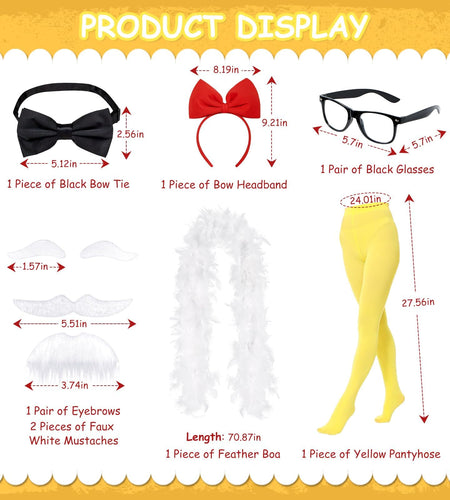 Apragaz 10 PCS Chicken Couple Costume Set Multi Color One Size