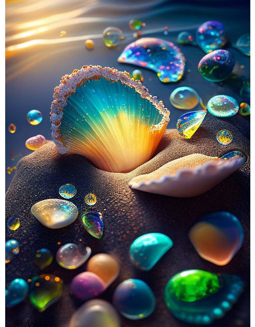 Load image into Gallery viewer, GEEHEIY 5D Seashell Diamond Art Kit for Adults, 12x16 Inch, Art Deco Style
