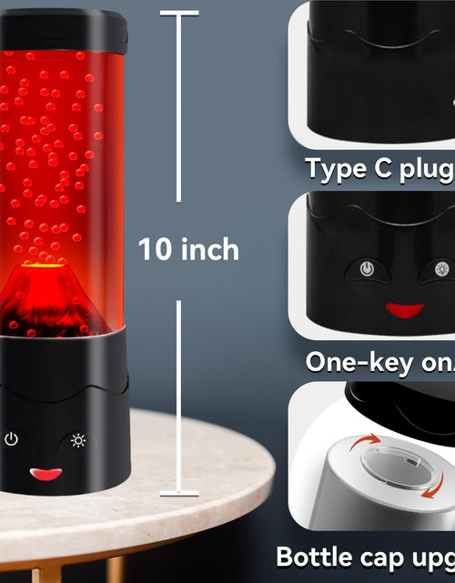 Load image into Gallery viewer, GANBIPU Volcano Lamp LED Multi-Color Changing Night Light Red Home Decor

