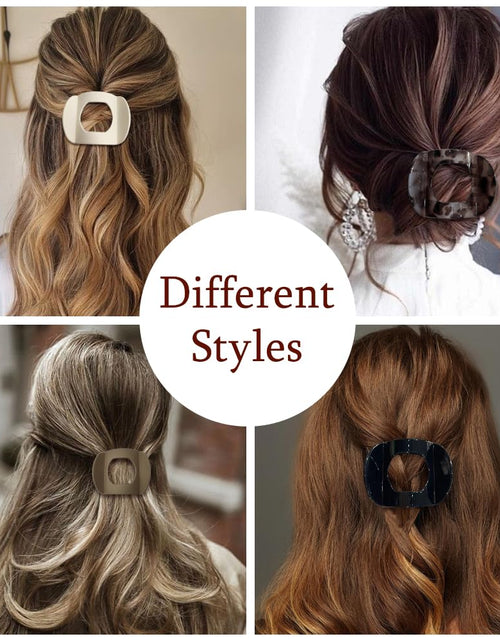 Load image into Gallery viewer, 6 Pcs Flat Hair Clips Women Large Claw Clips Strong Hold No Slip Barrettes
