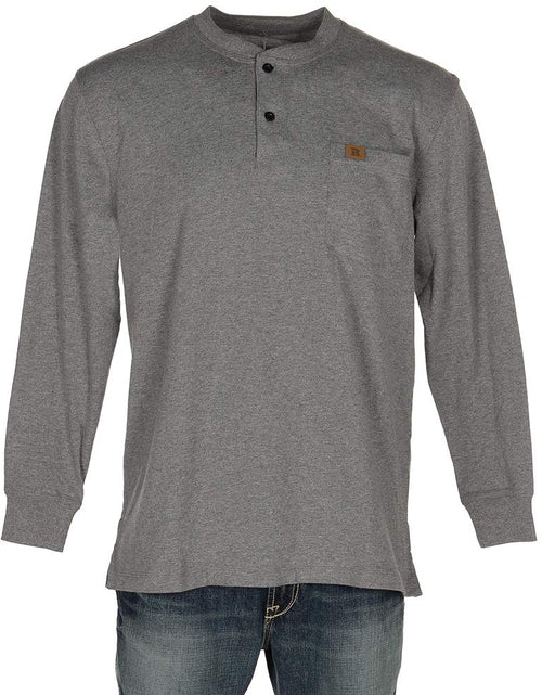 Load image into Gallery viewer, Wrangler Long Sleeve Henley, Charcoal Gray, X-Large Tall
