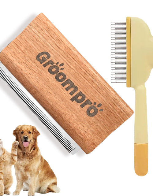 Load image into Gallery viewer, Groompro Deshedding Brush Dog &amp; Cat Hair Removal Tool L 5.3 inch
