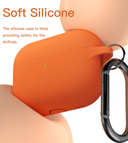 Brujula Silicone Case for AirPods Pro 3rd Gen 2025 Orange Protective Cover