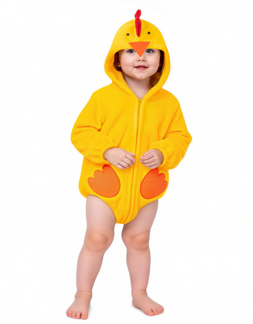 Load image into Gallery viewer, DANBAIEGG Infant Baby Chick Costume Bodysuit Halloween Yellow Size 0-6 Months
